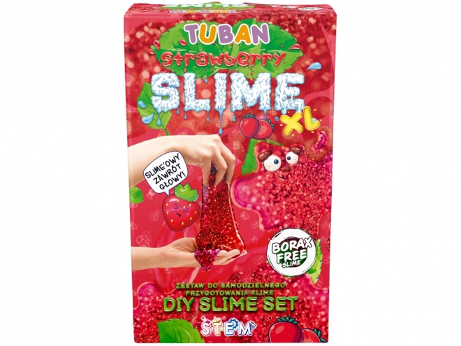Tuban kreatív érzékszervi készlet Slime - Eper XL