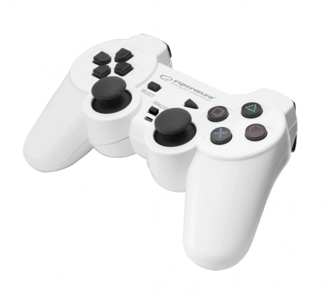 Gamepad PS3/PC USB Trooper fehér/fekete