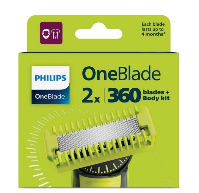 Philips OneBlade 360 pótfejek 2 db