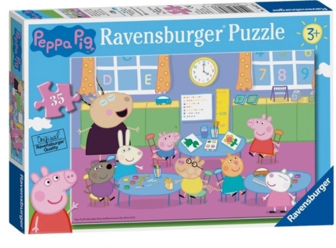 Ravensburger puzzle Peppa malac: az osztályteremben - 35 darabos