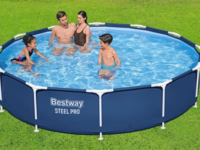 Bestway Steel Pro kör alakú medence kerettel