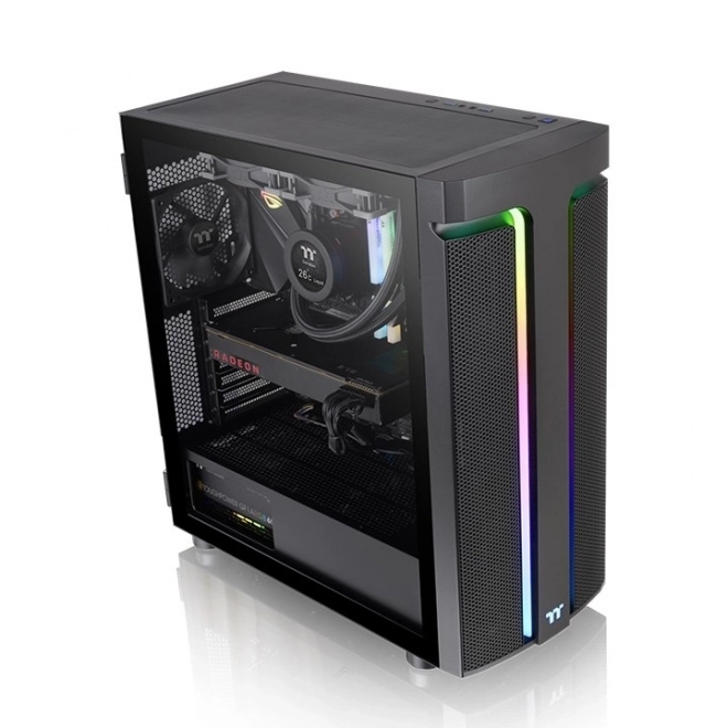 Elegáns Thermaltake számítógépház edzett üveggel és ARGB világítással