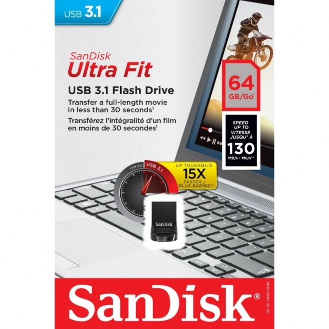 Ultra Fit USB 3.1 64GB pendrive