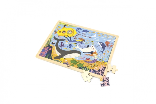 Fa puzzle - Tengeri élet 48 darabos