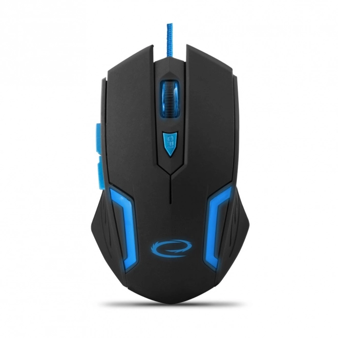 Vezetékes gamer egér optikai USB kék