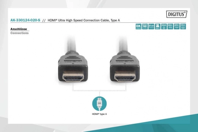 Ultra HighSpeed HDMI kábel Ethernettel 8K 60Hz UHD
