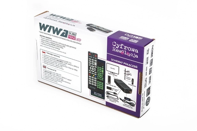 Wiwa mini led h.265 televíziós tuner