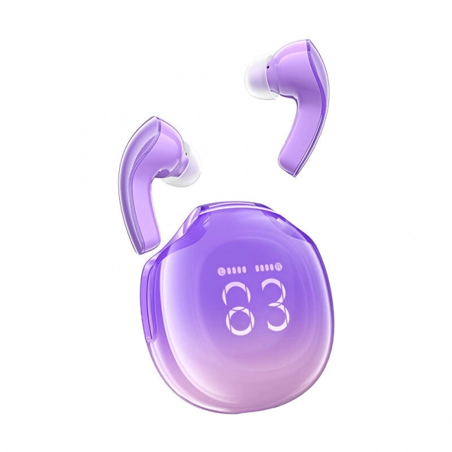 Acefast TWS in-ear fülhallgató, Bluetooth 5.3, vízálló IPX4 - Szőlő lila