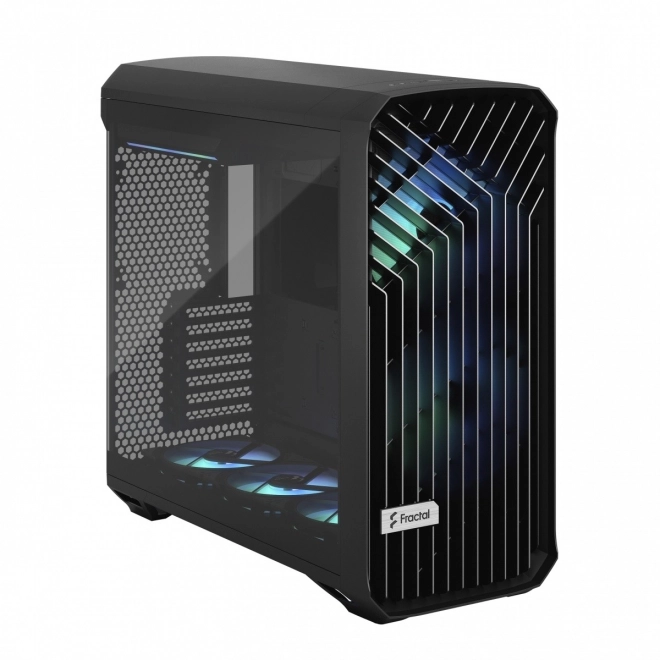 Torrent fekete RGB számítógépház TG Light Tint 5 ventilátor ATX
