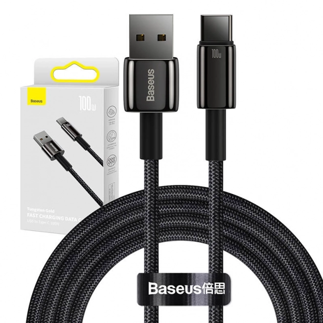 Baseus usb-c kábel 100w 2m fekete