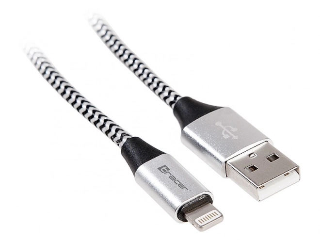 Iphone usb kábel fekete-ezüst