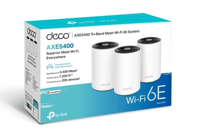 Deco XE75 WiFi 6E hálózati rendszer (3 darabos csomag)