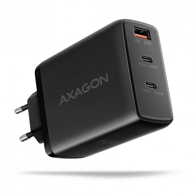 Gyors töltő AXAGON ACU-DPQ100 100W GaN 3 az 1-ben