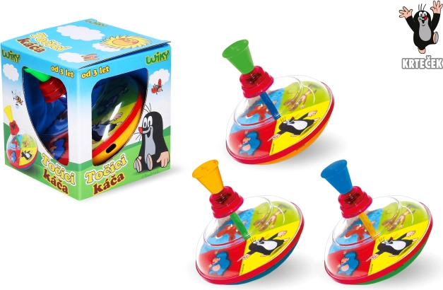 Nagy pörgettyű KISVAKOND motívummal 14 cm