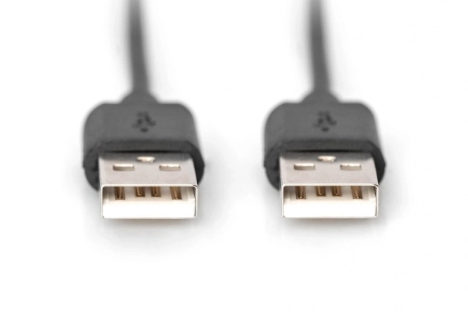 Usb 2.0 csatlakozókábel, fekete, 1m