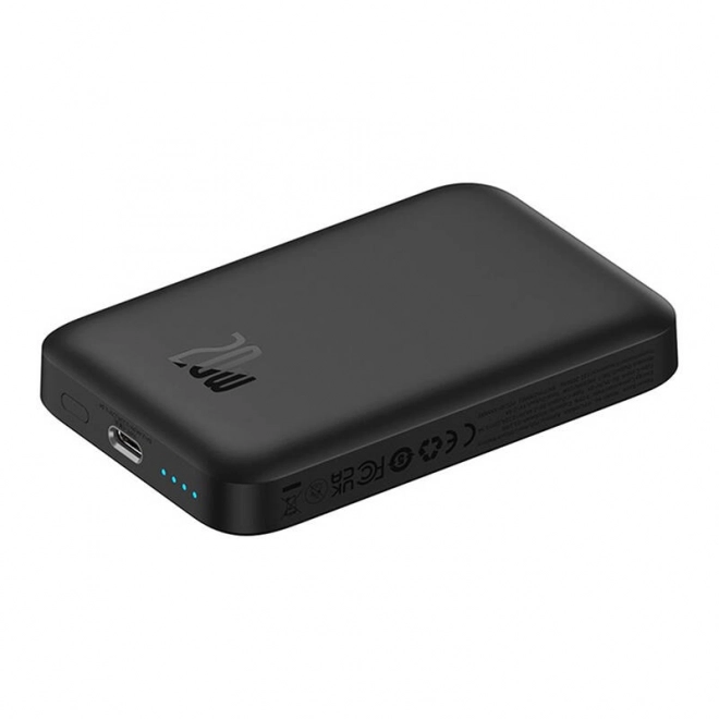 Baseus mágneses mini powerbank 20W - fekete