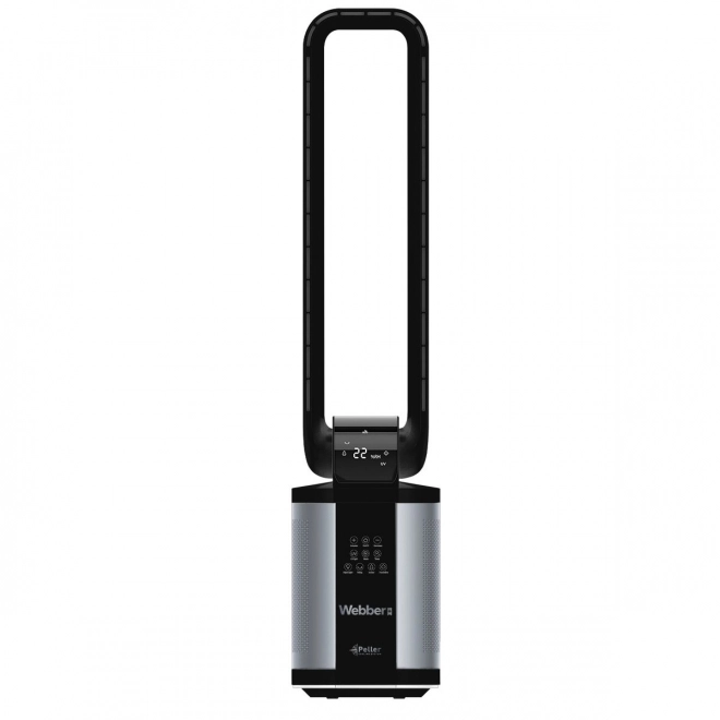 WEBBER WB1820 fekete ventilátor pengetelen légpárásítóval