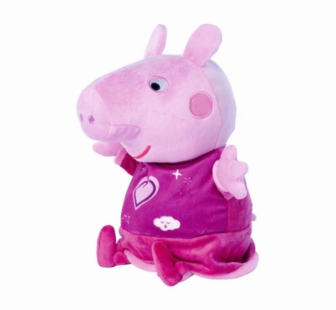 Peppa malac 2 az 1-ben plüss altató, zenélő + világító, rózsaszín, 25 cm