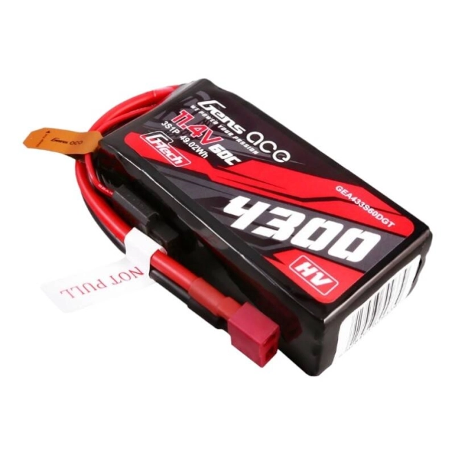 Gens Ace G-Tech 4300mAh nagy teljesítményű Lipo akkumulátor T-csatlakozóval