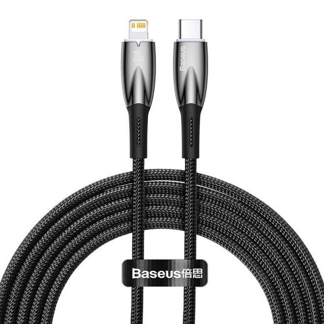 Baseus glimmer usb-c lightning gyors töltőkábel 20w 2m