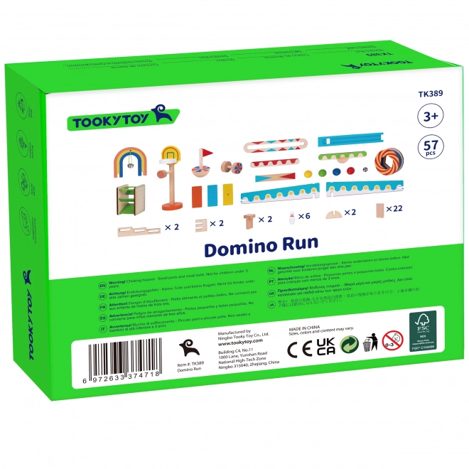 Fából készült domino őrület