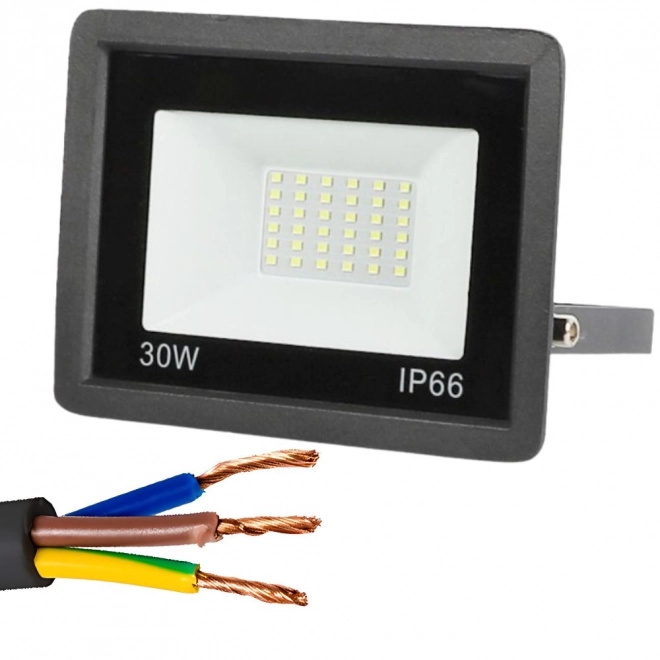 Kültéri vízálló LED reflektor 30W 6000K