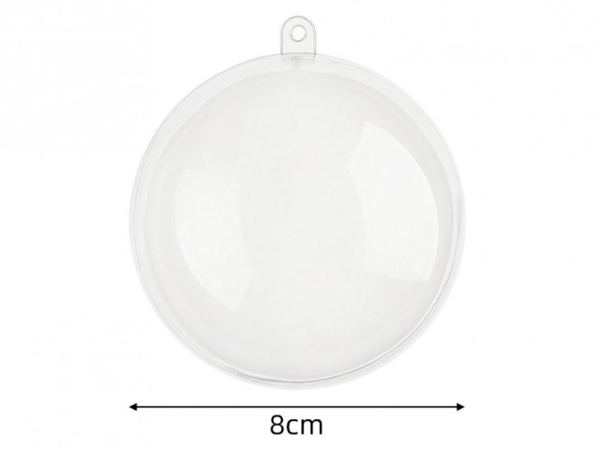 Átlátszó akrilgömbök 8 cm