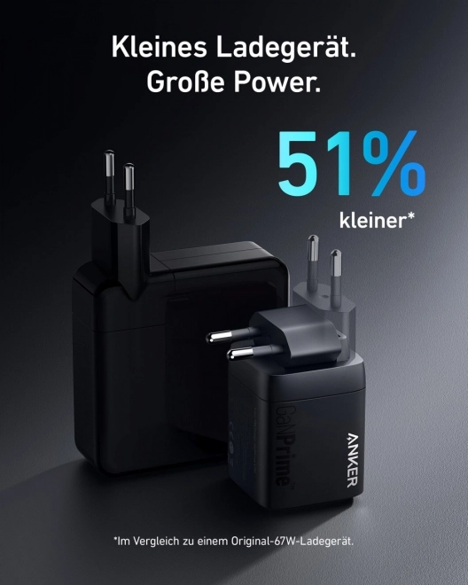 Két USB-C és egy USB-A csatlakozós Anker Prime töltő