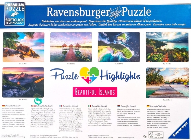 Ravensburger Indonézia gyönyörű szigetei puzzle 1000 darabos