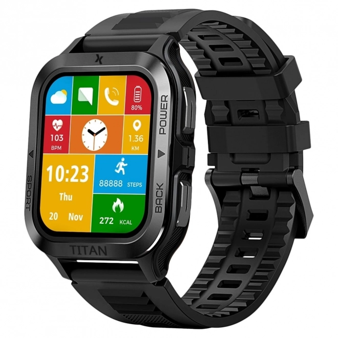 Intelligens óra Maxcom FW67 Titan Pro grafit színű