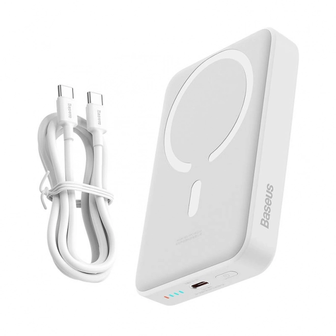 Baseus mini power bank 10000mAh, USB-C gyors töltéssel fehér