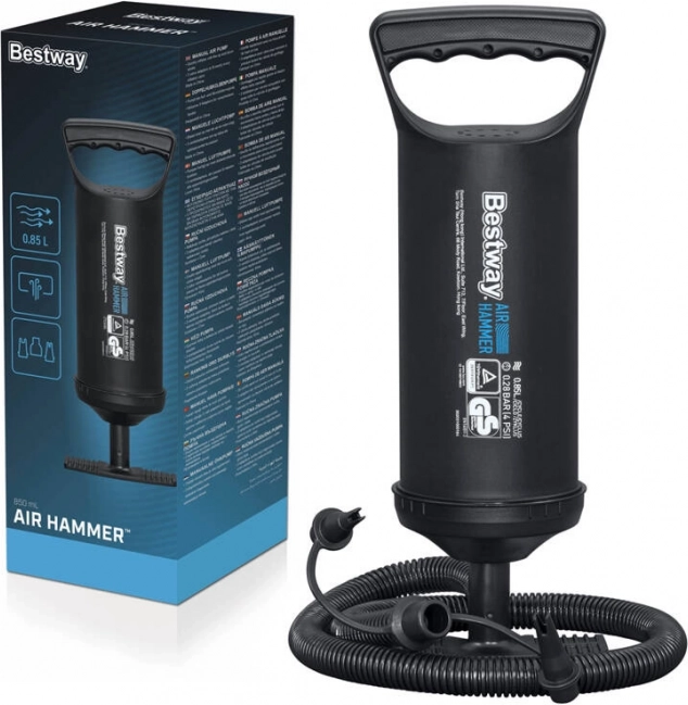 Bestway kézi dugattyús pumpa 3 adapterrel