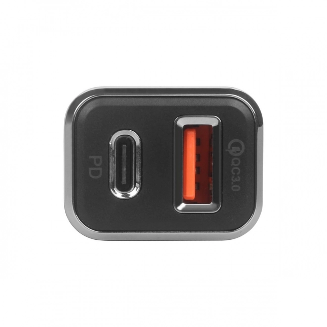 Univerzális autós töltő USB A+C QC