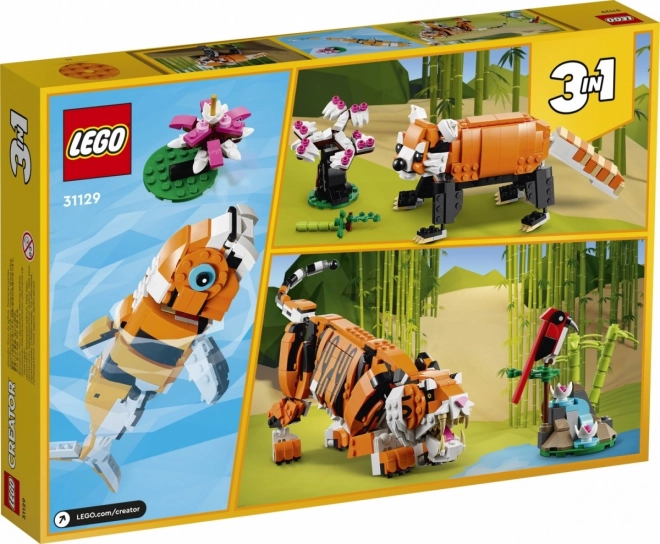 Lego kreator 3 az 1-ben: Fenséges tigris szett