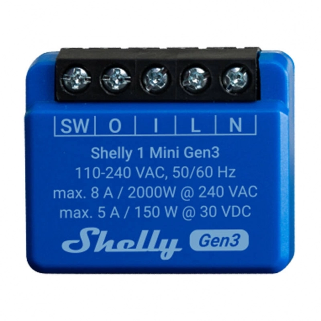 Shelly 1 mini kapcsoló Gen3