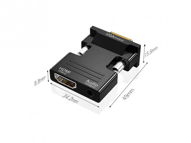 Hdmi-ról vga d-sub és audio adapter