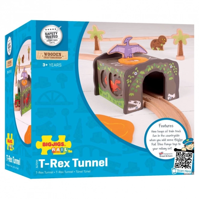 Bigjigs Rail dinoszaurusz alagút T-Rex