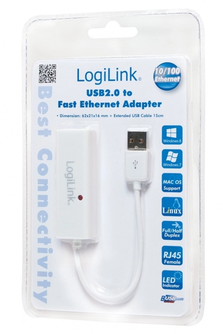 Gyors ethernet adapter RJ45 USB 2.0-hoz