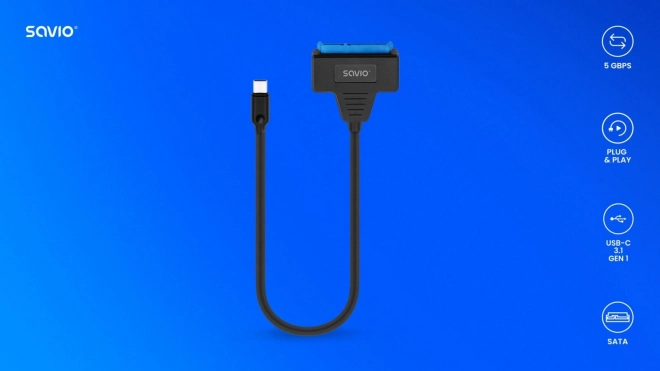 Adapter USB-C 3.1 Gen 1 - SATA 2.5 colos lemezekhez