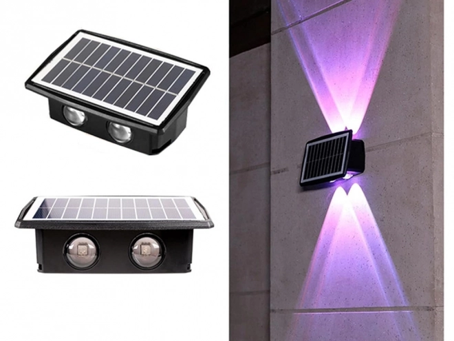 Soláris LED homlokzati lámpa alkony szenzorral