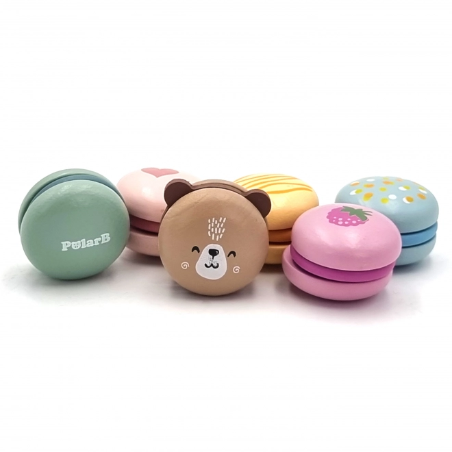 Fa macaron készlet gyerekeknek