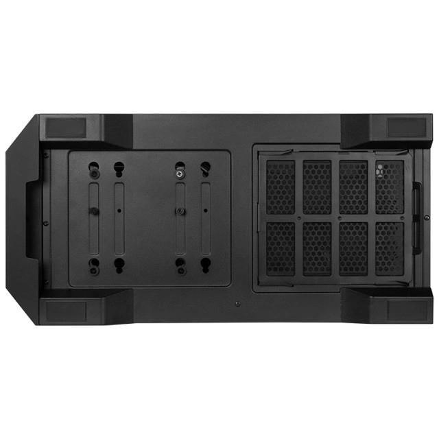 Fekete MidTower ház elegáns kialakításban