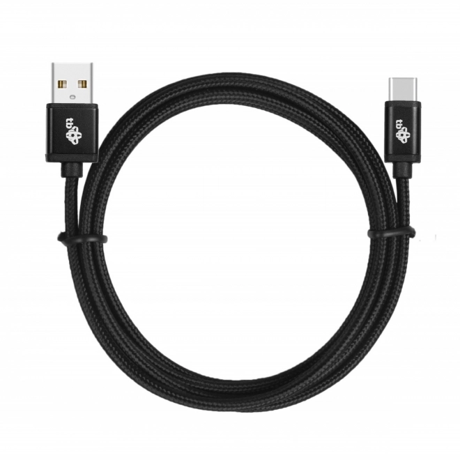 Usb-c kábel 1.5m fekete kötél