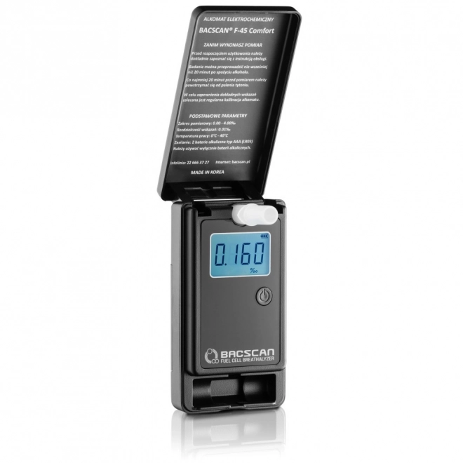 Elektrokémiai alkoholteszter Bacscan F-45 Comfort