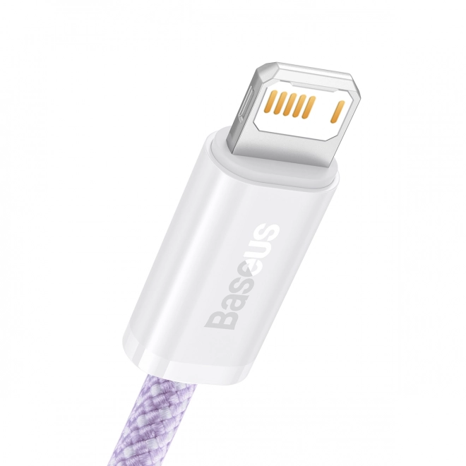 Baseus dinamikus USB Lightning kábel, lila, 2 m