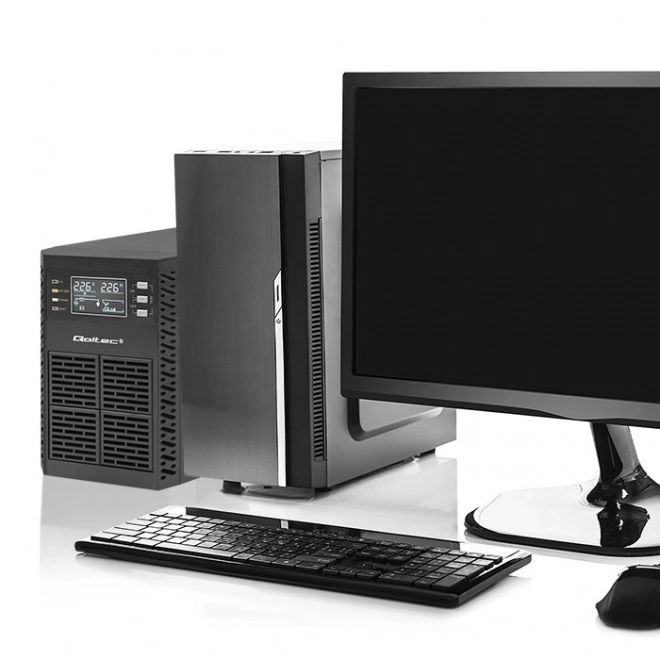 Zavartalan tápegység UPS 1kVA LCD EPO USB On-line