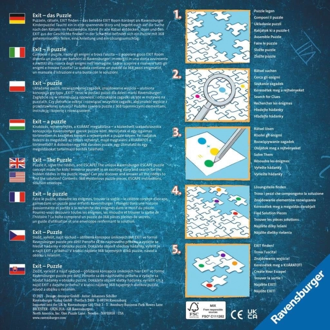 Exit gyerek puzzle: varázslatos erdő 368 db