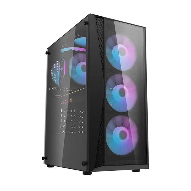 Darkflash számítógépház RGB világítással és ventilátorokkal