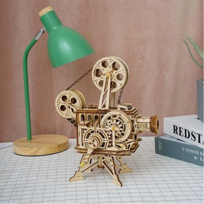 Rokr 3D fa puzzle mechanikus film vetítő 183 darab