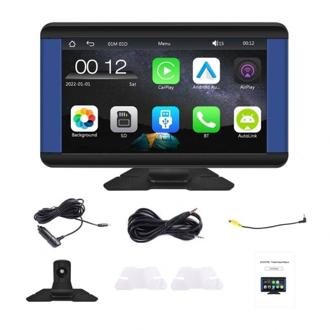 7 hüvelykes autós monitor Carplay és Android Auto támogatással